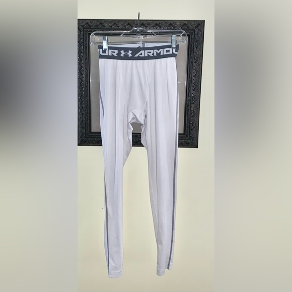 UNDER ARMOUR men’s white compression tights size medium - Picture 5 of 11